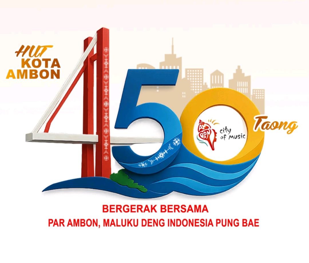 Logo HUT Kota Ambon ke 450 Dirilis, Ronald Lekransy Sebut Memiliki Makna Mendalam